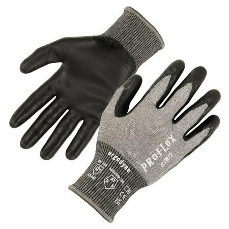 PROFLEX BY ERGODYNE XS Gray ANSI A7 Nitrile Coated CR Gloves 7072